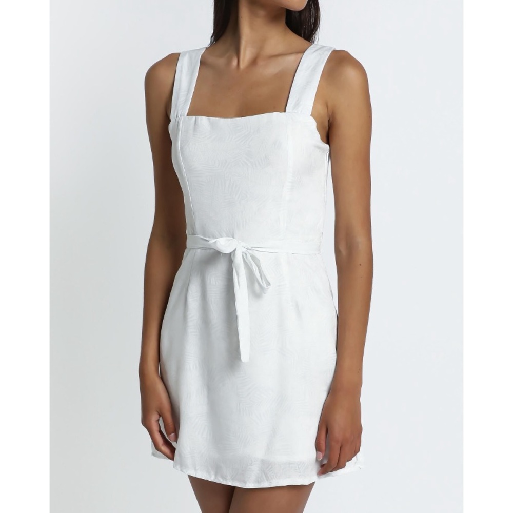 Ronan Dress in White Palm